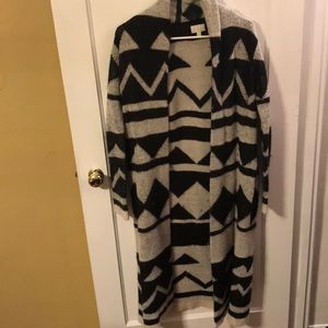 Tribal long sleeved cardigan